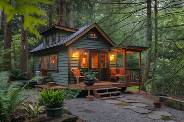 Tiny Home in the Forrest, Moody Environment