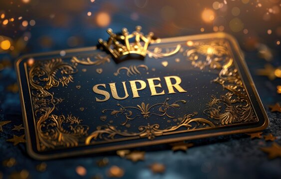 Superior branding, sleek and stylish logo text word Super, design, modern typography and bold graphic elements for impactful marketing and brand identity