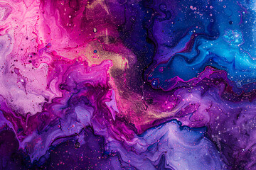 Wall Mural - Exploring the Universe, Colorful Nebula and Starry Sky in Deep Space