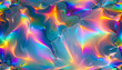 © anmitsu - Seamless trendy iridescent rainbow foil texture background material.Seamless trendy iridescent rainbow foil texture background material. Seamless pattern.