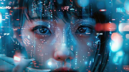 Aufkleber - Close up of a person using a cell phone, suitable for technology concepts
