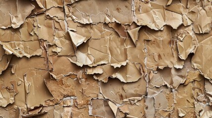 Poster - Close up of a wall with peeling paint, suitable for backgrounds