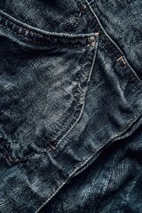Aufkleber - Detailed close up of a pair of jeans. Perfect for fashion and textile industry