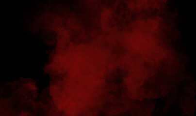 Wall Mural - Red smoke on black background