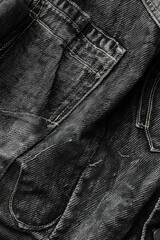 Aufkleber - Close up of a pair of blue jeans. Suitable for fashion or casual wear concepts