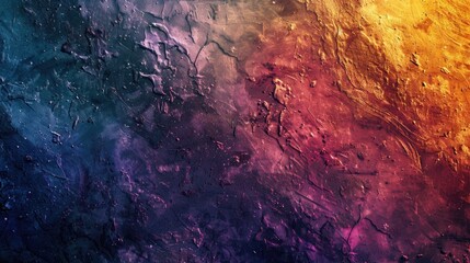 Poster - Detailed view of vibrant painting, suitable for art and design projects