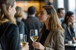 A law firm's social event, such as a networking mixer or charity fundraiser, where attorneys and clients come together to build relationships and support charitable causes, Generative AI