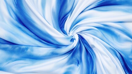 Abstract colorful blue white art design batik spiral swirl shibori technology tie dye pattern template fabric textile