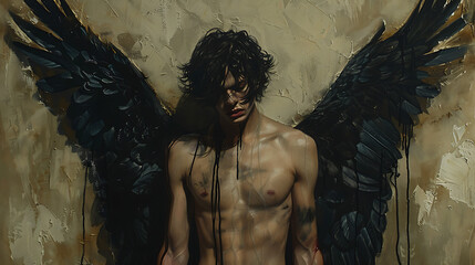 Poster - angel with wings