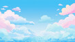 © Duo Assyifa - Pastel color of sky background. Illustration graphic design. Childlike picture drawing. Creative childen book cover. Anime cartoon style
