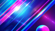 3d rendering glowing lines neon lights abstract psychedelic background ultraviolet pink blue vibrant colors