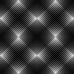 Poster - Geometrical seamless square pattern background design - abstract black and white vector illustration