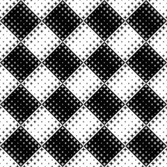 Poster - Seamless black and white geometrical star pattern background - abstract vector graphic