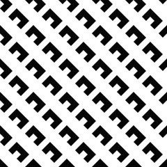 Poster - Diagonal pattern background - repeating repetitive seamless monochrome vector graphic