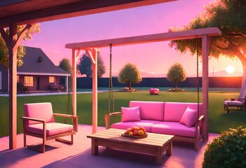 Wall Mural -  outdoor room view