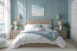 © Boinah - A coastal-style bedroom inspired by the serene colors of the seaside