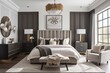 Art Deco design in a contemporary bedroom setting