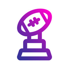 Sticker - trophy gradient icon