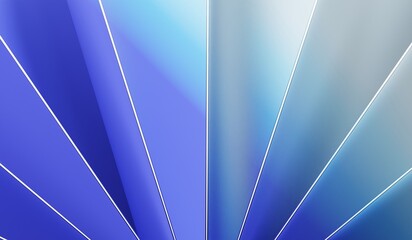 Abstract blue background with stripes - 3D illustration