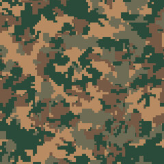 Wall Mural - vector marpat digital camouflage seamless vector pattern