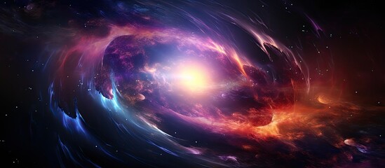 Wall Mural - an astronomical object consisting of a spiral galaxy displaying a luminous center