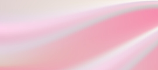 Fototapete - Soft and Tender Pink draping colors. Pink abstract background. Monochromatic Pink draped swirls. Blurry Pink gradient backdrop. Waves of soft pink. Vector Illustration. 
