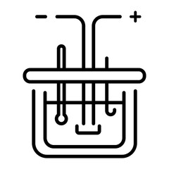 Poster - Calorimeter icon designed in line style 