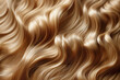 Wavy blonde woman hair texture background
