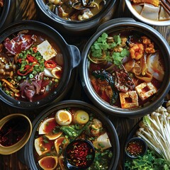 Wall Mural - Mala Hotpot:A Spicy and Flavorful Culinary Journey of Authentic Chinese Cuisine