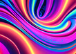 © LIUBOMYR - Bright poster, fashionable restro style, wavy multi-colored, beautiful wide format, 60s, 70s, 80s, colorful watercolor background for poster or brochure cover design, Generative AI