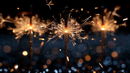 Poster - Fireworks to celebrate the New Year