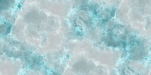 Poster - Abstract gradient light sky blue shades watercolor background on white paper texture. Blue watercolor hand-painted for background. Sky cloud landscape blue background with tiny clouds.