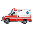 © Art Resources - Ambulance car isolated on white background, watercolor illustration, vector clipart, emergency vehicle, hospital, patient, emergency clipart, health