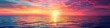 Panoramic view of ocean at sunset. Summer landscape. Beauty of nature. Design for wallpaper, banner 