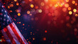 red and white lights, abstract bokeh, united states of america Flag, independence day of America, Memorial Day, 4th of July happy independence day, american independence day, labor day, Ai 
