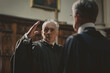 Bailiff administering oath to a witness