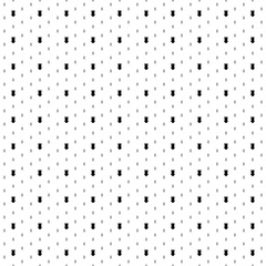 Poster - Square seamless background pattern from black one-piece swimsuit symbols are different sizes and opacity. The pattern is evenly filled. Vector illustration on white background