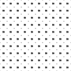 Poster - Square seamless background pattern from geometric shapes are different sizes and opacity. The pattern is evenly filled with black man with woman symbols. Vector illustration on white background