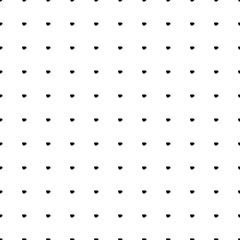Poster - Square seamless background pattern from geometric shapes. The pattern is evenly filled with small black coffee cup symbols. Vector illustration on white background
