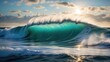 Ocean's Sculpture: The Artistry of a Cresting Wave