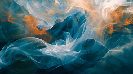 Poster - Colorful Abstract Brushstrokes Merging in Dynamic Artistic Composition