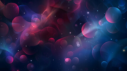 Poster - Celestial Bodies Cast Shadows in Abstract Background Artistic Image