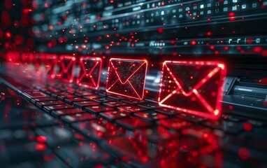 Poster - my email inbox is overflowing with unsolicited emails, some of which are flagged with red warning ic