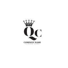 Poster - Initial letter QC logo design with modern business typography vector template. Creative isolated QC letter logo design