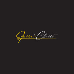 Poster - Queen's closet Signature logo and minimalist QC logo