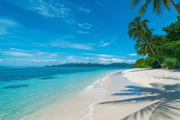 Wall Mural - Beach with palm trees