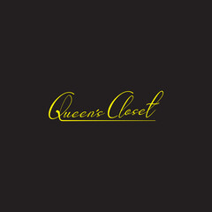 Poster - Queen's closet Signature logo and minimalist QC logo
