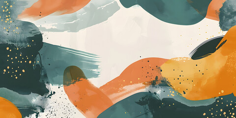 Poster - Abstract Serenity: Soft Color Palette Evoking Tranquility and Subtlety