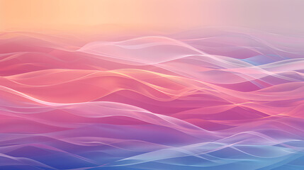 Poster - Abstract Artwork with Smooth Gradient Transitions in Subtle Hues