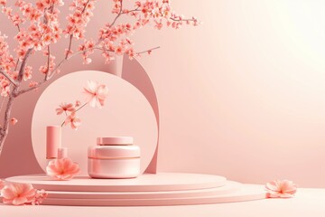 Poster - Cosmetics Product Abstract Background